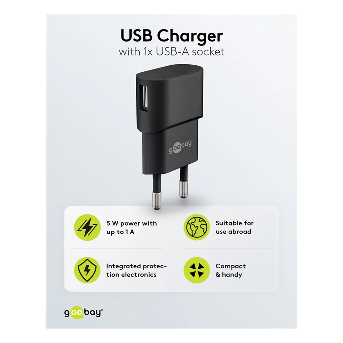 Goobay USB Ladegerät 1 A