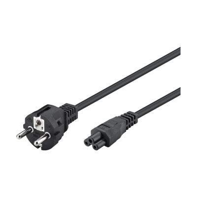 Goobay Netzanschlusskabel (Schutzkontakt) 1m schwarz