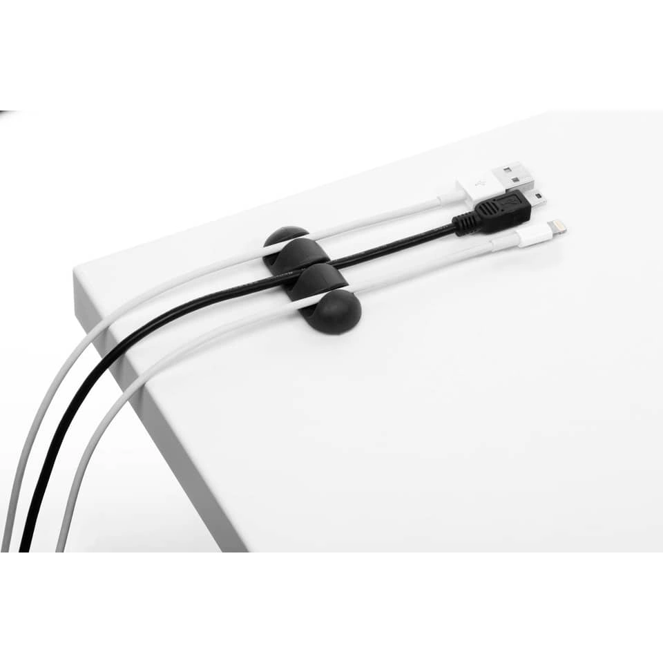Durable Kabel-Clip CAVOLINE® CLIP 3 - 20 x 12 x 52 mm, graphit, Kunststoff, 2 Stück