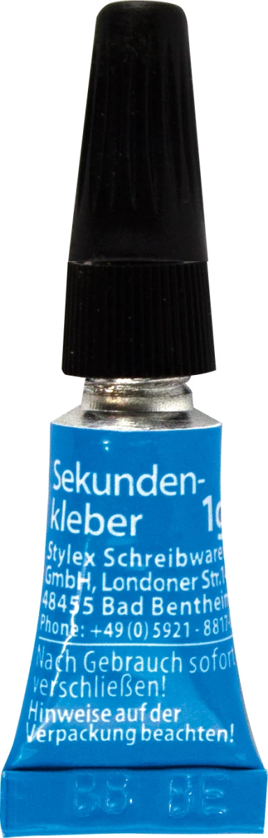 Stylex Sekundenkleber Gel, 3 Tuben á 1 g