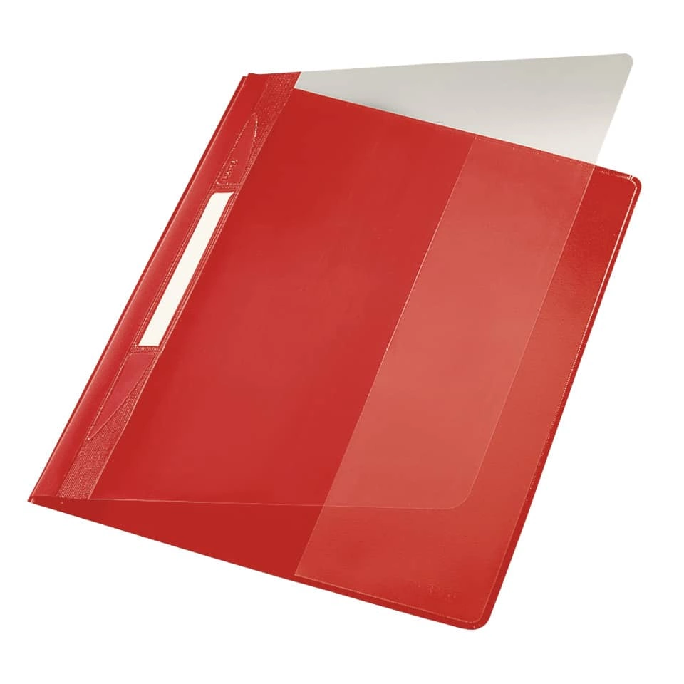 Leitz Hefter Exquisit, A4, Überbreite, PVC, rot