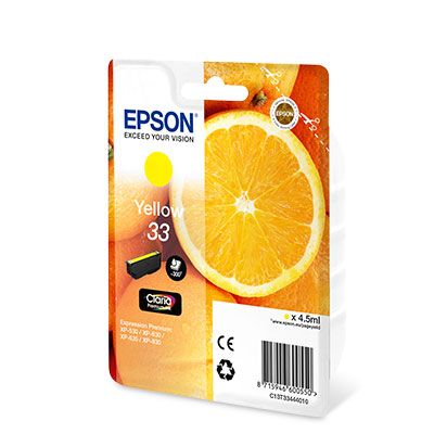 Druckerpatrone Epson 33 gelb 4,5 ml | 300 Seiten (C13T33444012)