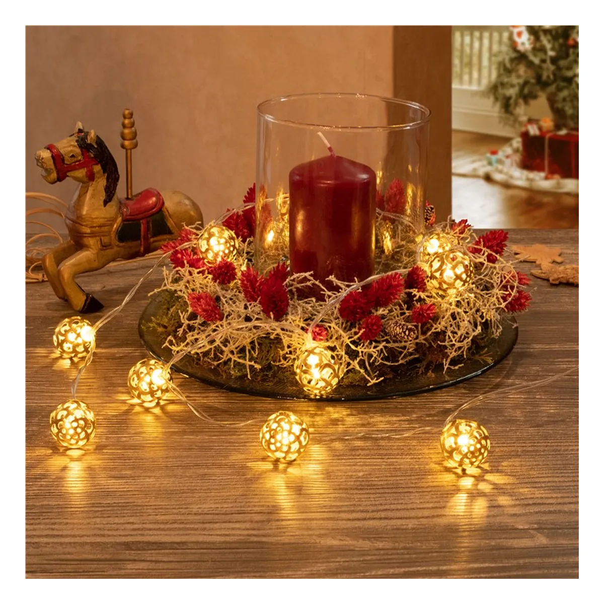 Goobay 10er LED-Lichterkette “Ornamente“