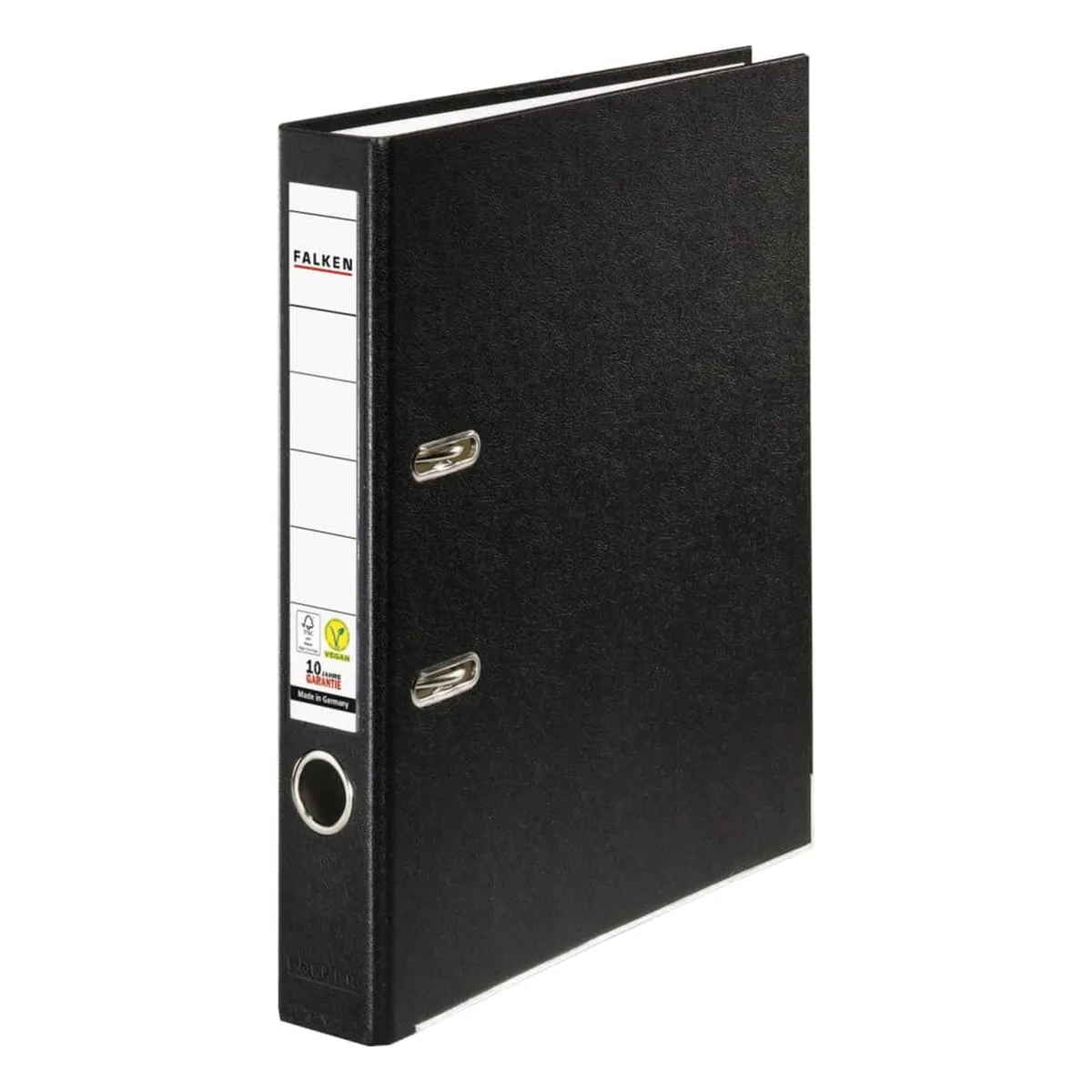 Falken Ordner PP-Color S50 - A4, 5 cm, schwarz