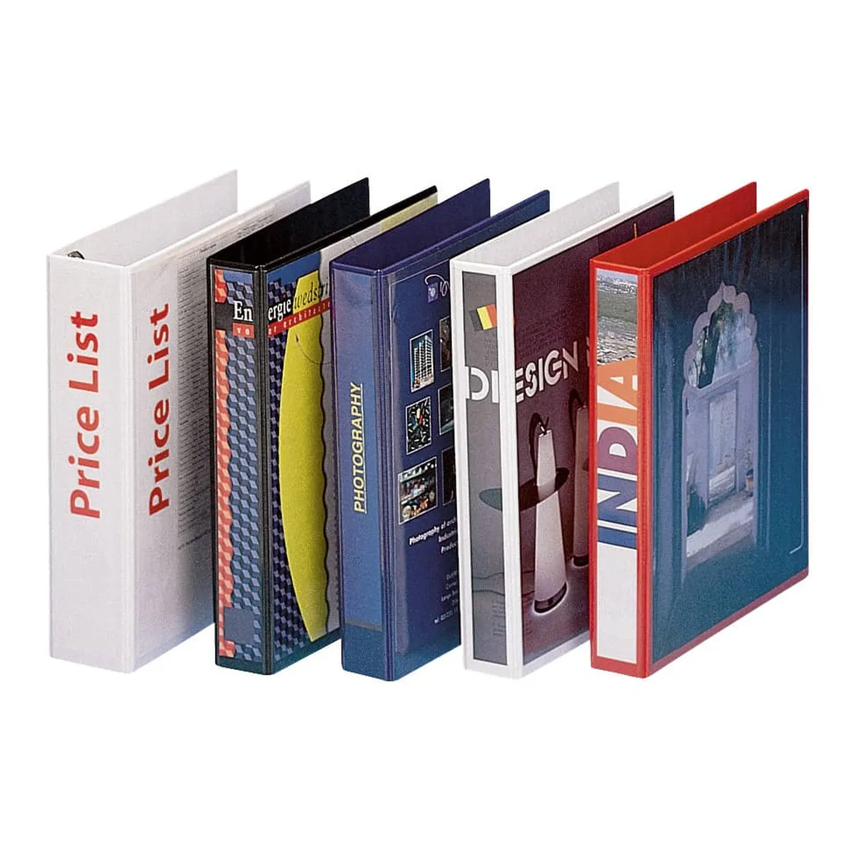 Esselte Ringbuch Präsentation, mit Taschen, A4, PP, 4 Ringe, 60 mm, weiß