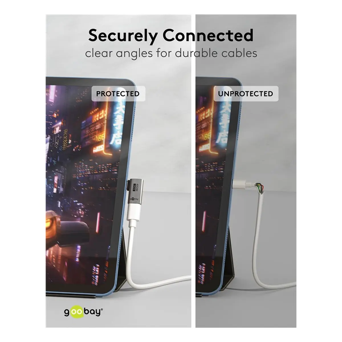 Goobay USB-C™-Adapter horizontal 90°, USB4™