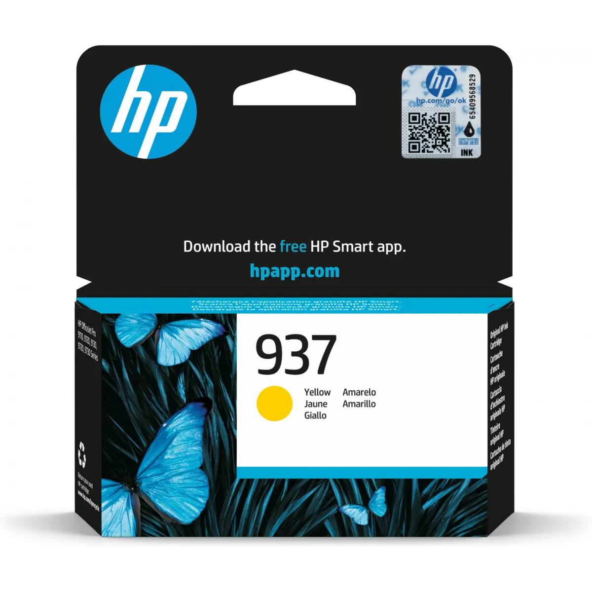 Druckerpatrone HP 937 gelb 800 Seiten (4S6W4NE)