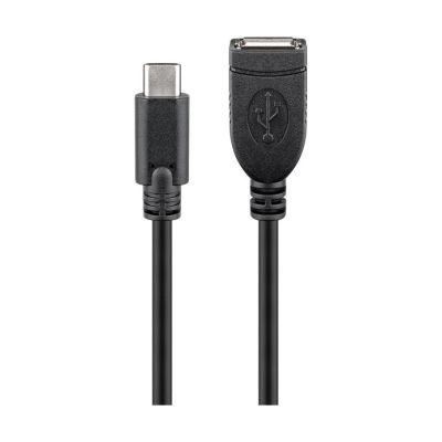 Goobay USB-C™-Verlängerungskabel, schwarz