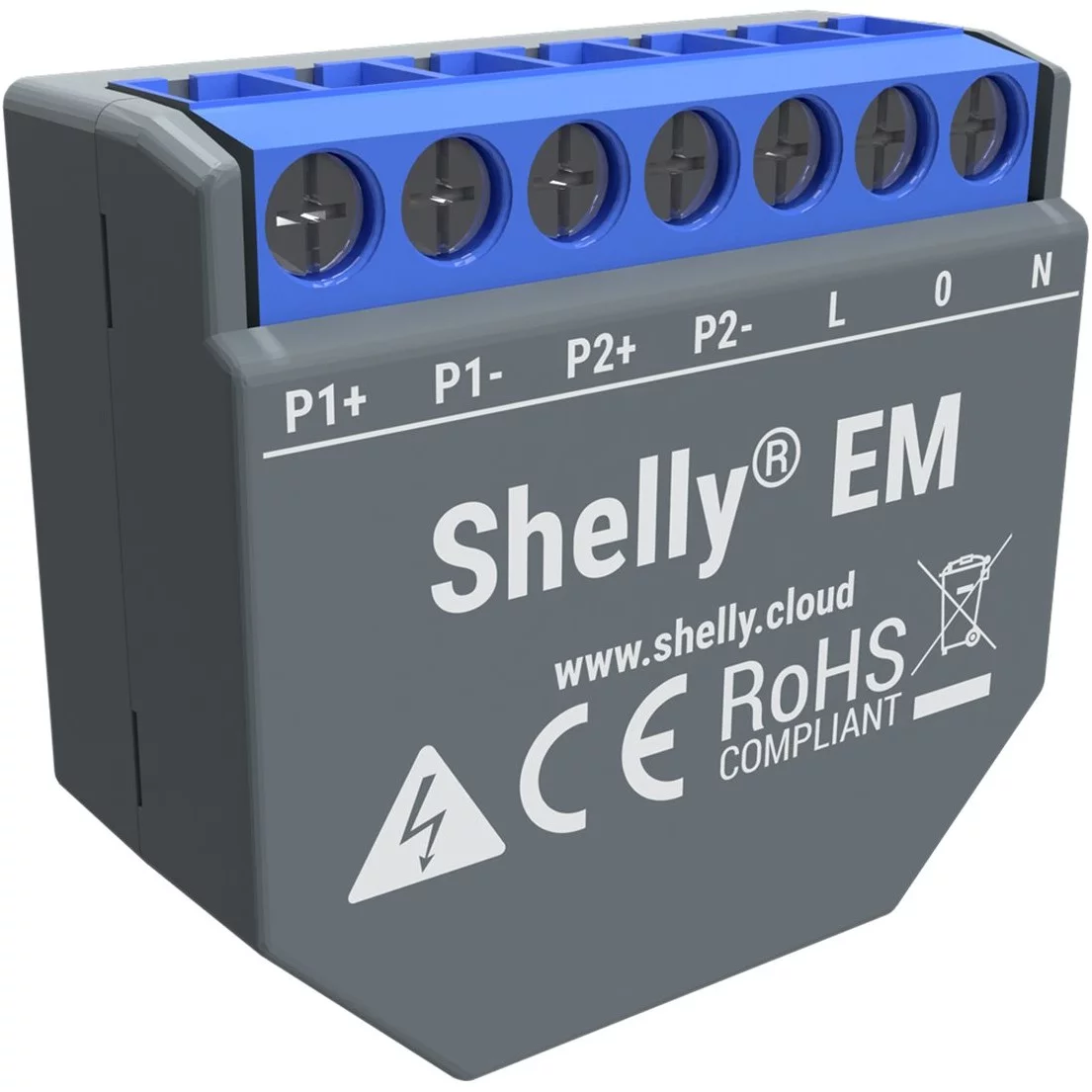 Home Shelly Relais 'EM' WLAN Stromzähler 2x 120A Ohne Klemmen Messfunktion