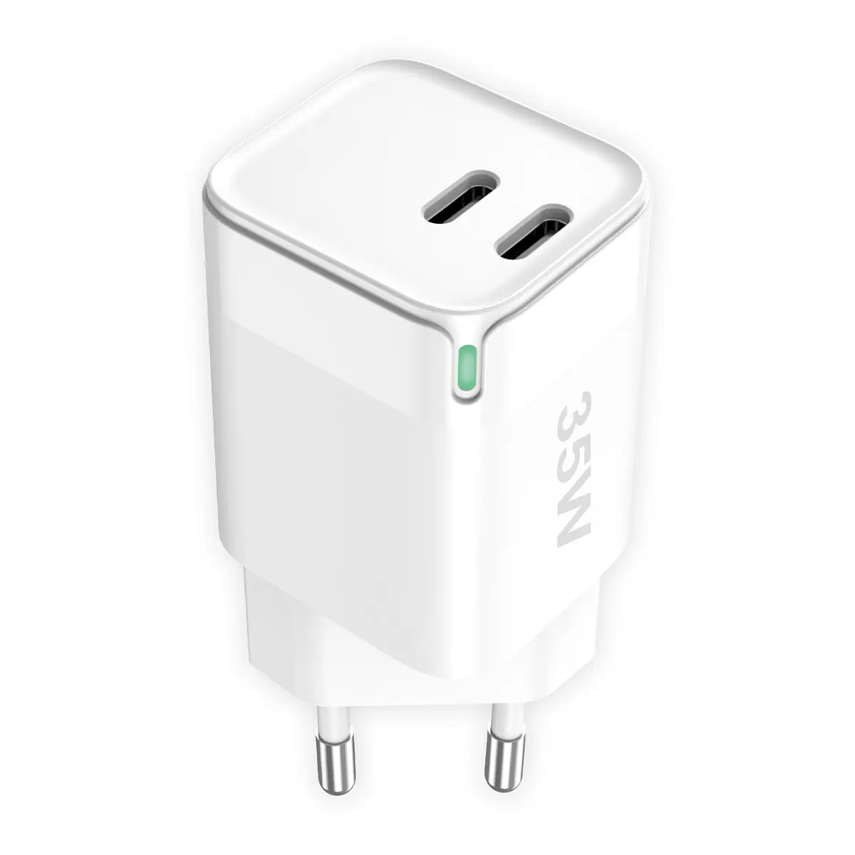 Fontastic Netzteil GaNto35 2 x USB Type-C 35W weiß