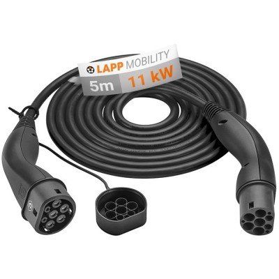 HELIX® Ladekabel Typ 2, bis zu 11 kW, 5 m, schwarz