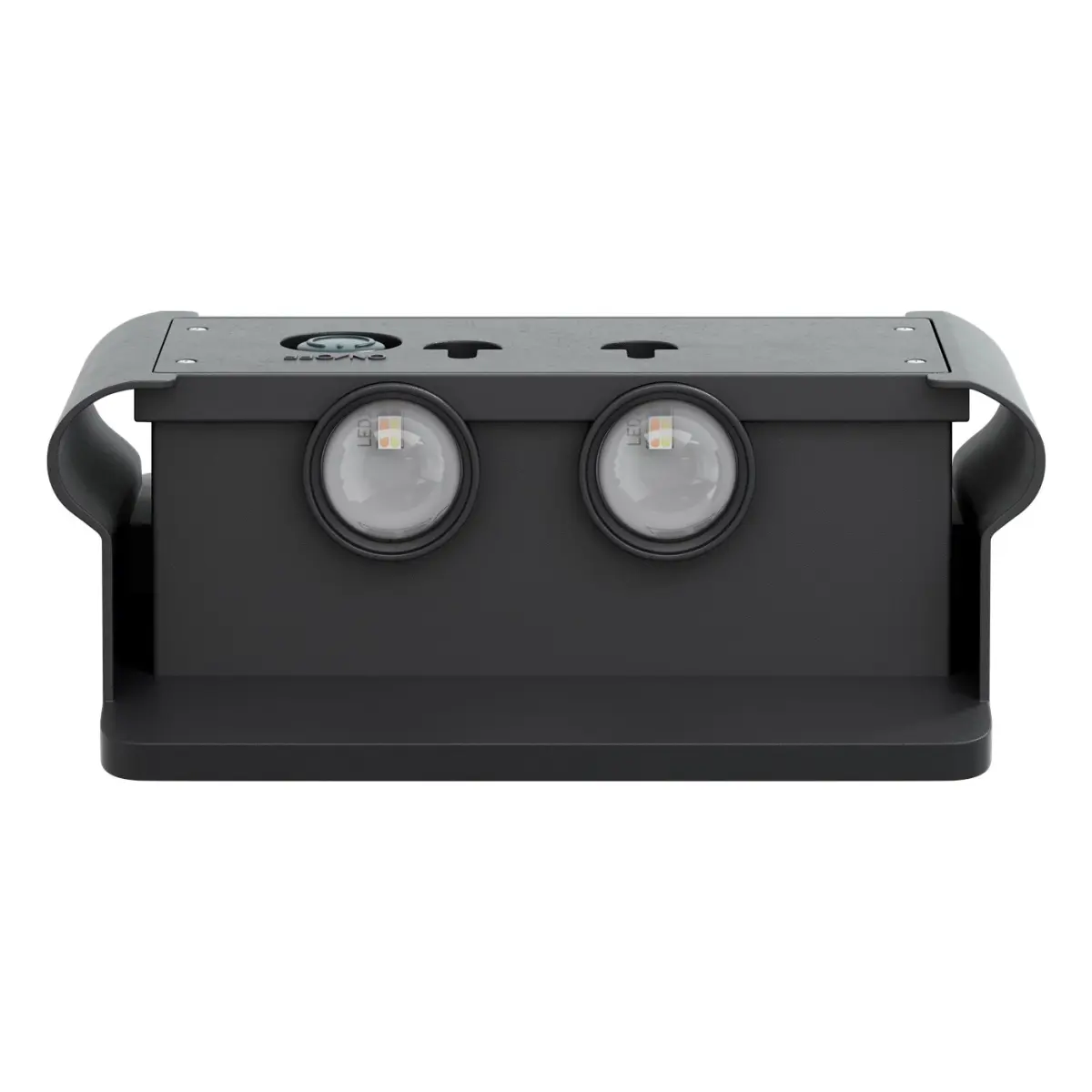 Goobay LED-Solar-Wandleuchte Quadros, schwarz