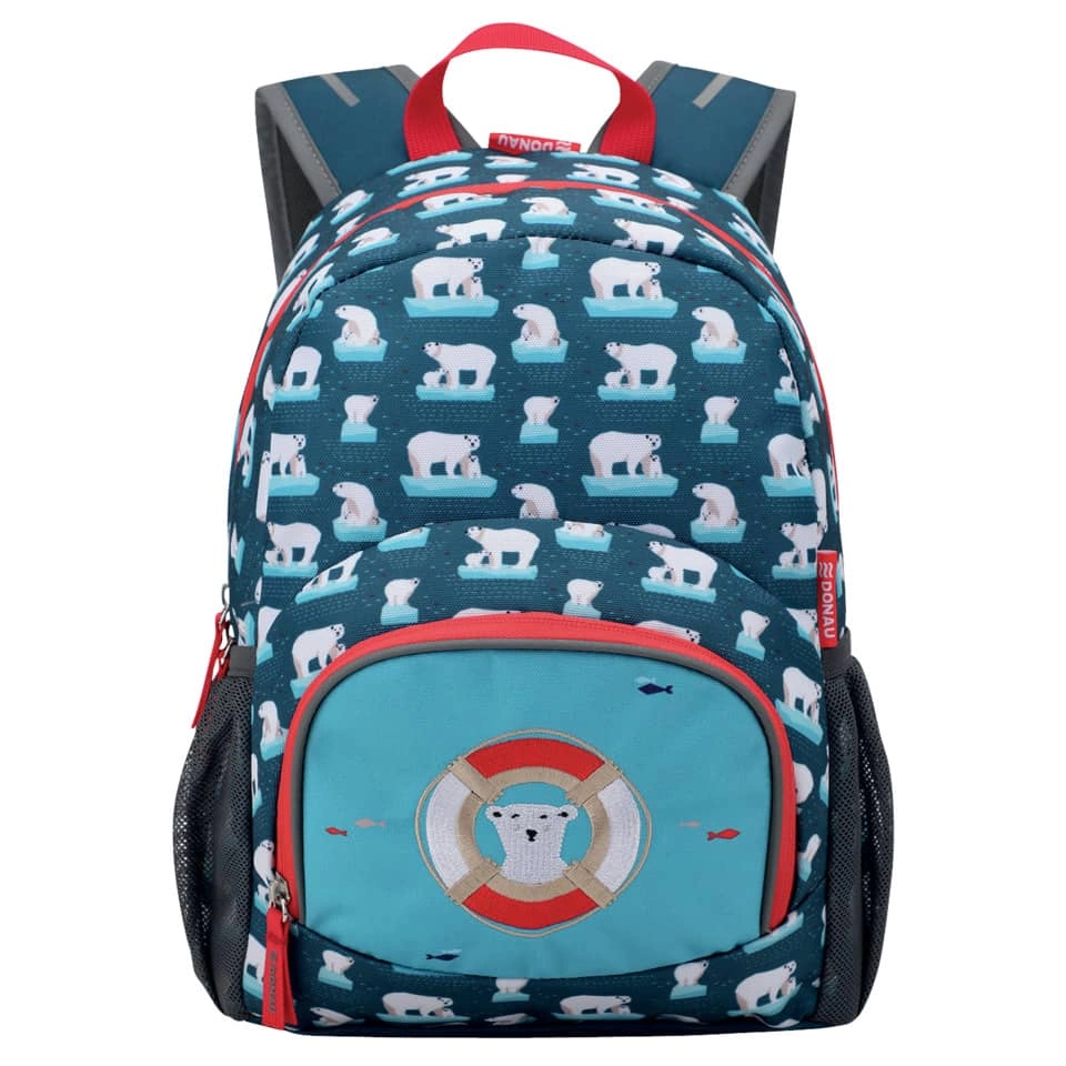 DONAU Kinderrucksack Eisbär - 22 x 32 x 11 cm