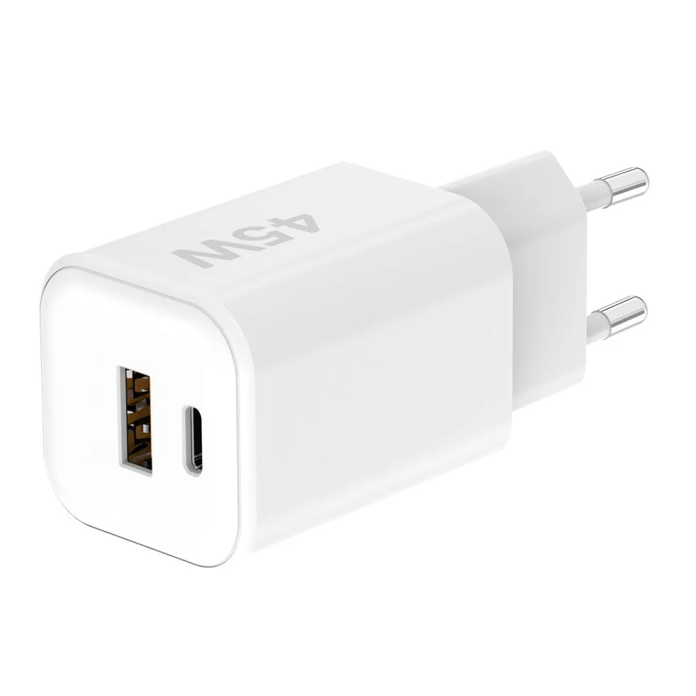 Fontastic Netzteil MINI GaNto 45W Type-C PD + USB-A FC weiß