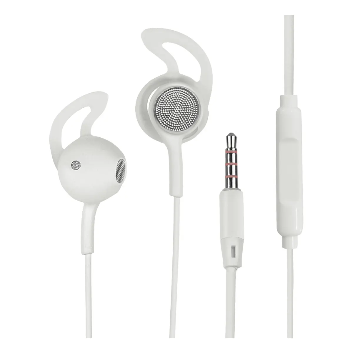 Fontastic Stereo Headset L180 mit Extra Langem Kabel weiß
