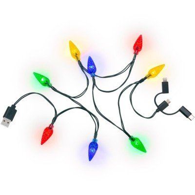 Smartphone-USB-Ladekabel mit LED-Leuchten