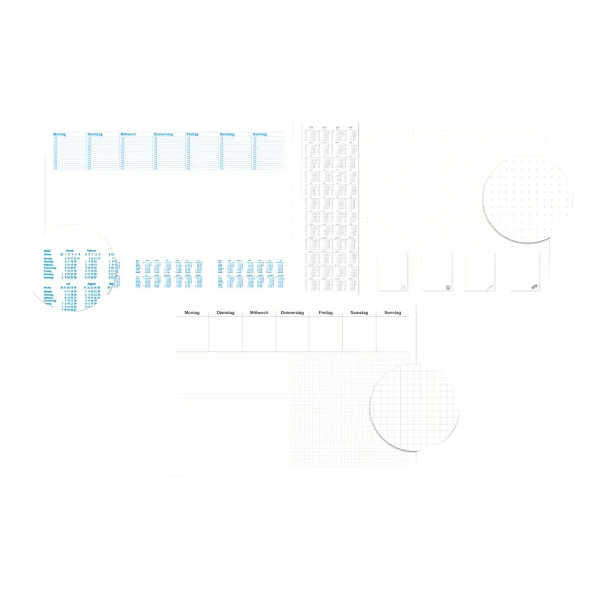RNK Verlag Notiz-Schreibunterlage “Office - dotted“ - 60 x 42 cm, 30 Blatt