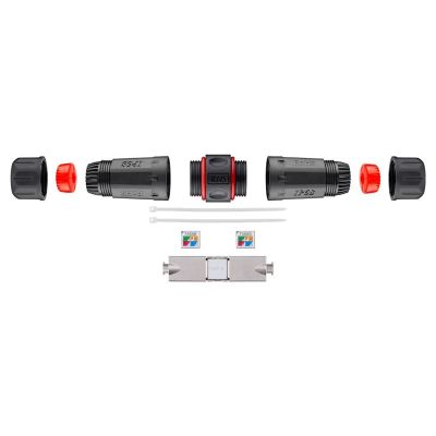 Goobay Outdoor (IP68) Netzwerkkabel-Verbinder CAT 6A STP geschirmt
