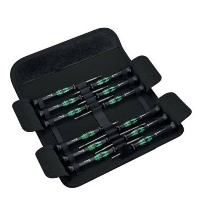 Wera Elektronikdreher-Satz - 12-tlg., schwarz/grün