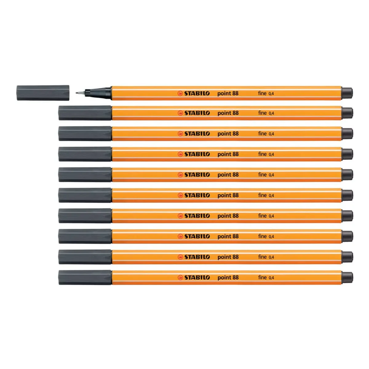 STABILO Fineliner - point 88 - schwarzgrau