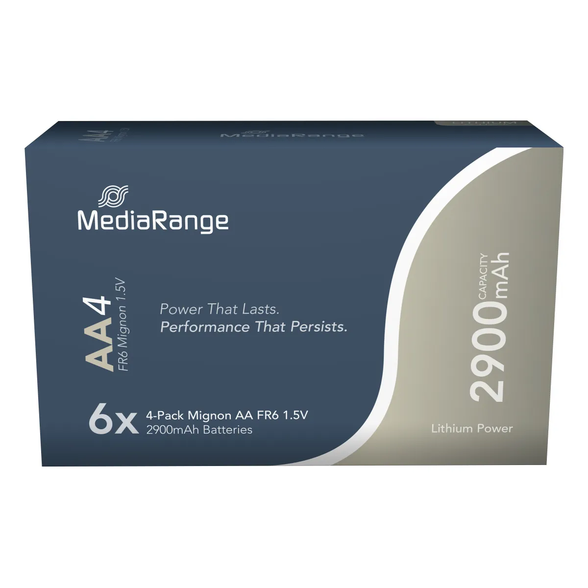 MediaRange Batterien 'Mignon AA | FR6', 1,5V, 4 Stück