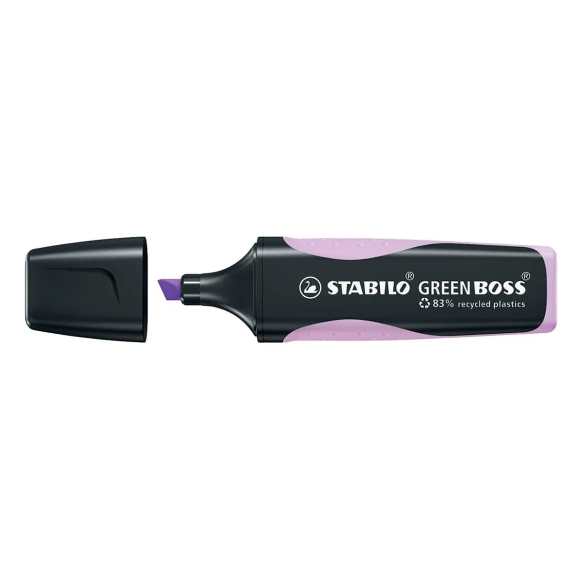 STABILO® Umweltfreundlicher Textmarker - GREEN BOSS Pastel - Einzelstift - Schimmer von Lila