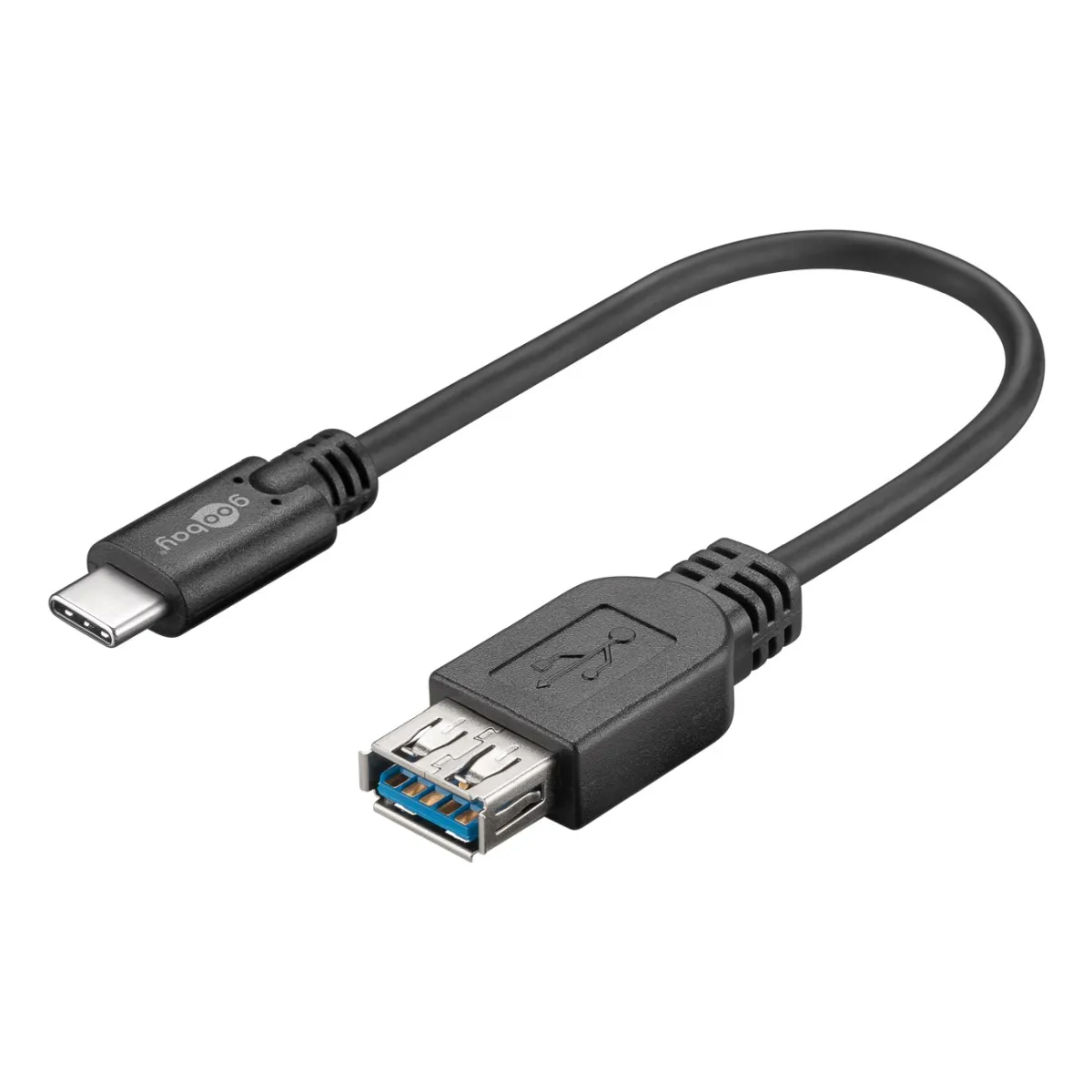 Goobay USB 3.1 Adapterkabel, Typ C/A, 0,2m