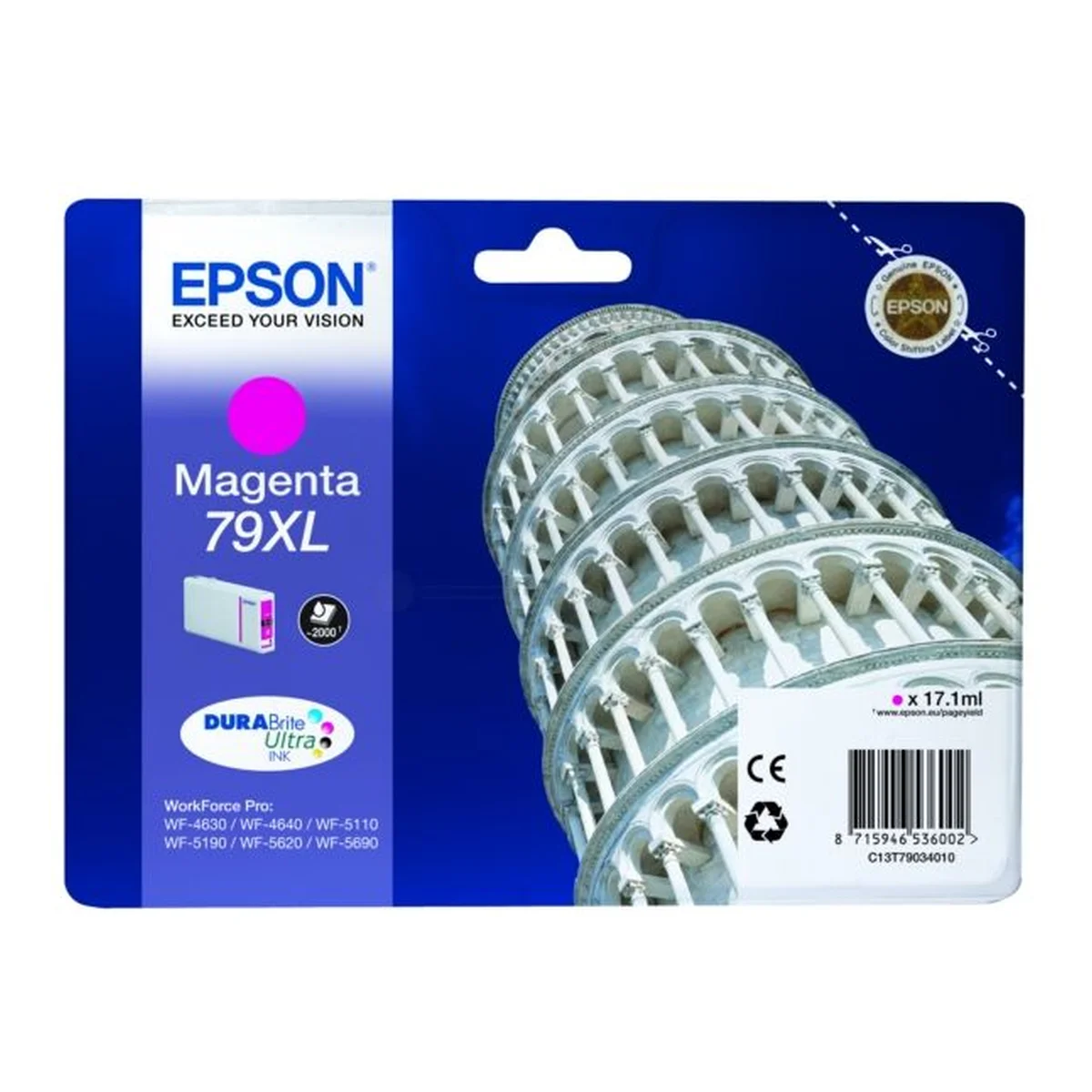 Druckerpatrone Epson 79XL magenta 17,1 ml | 2.000 Seiten (C13T79034010)