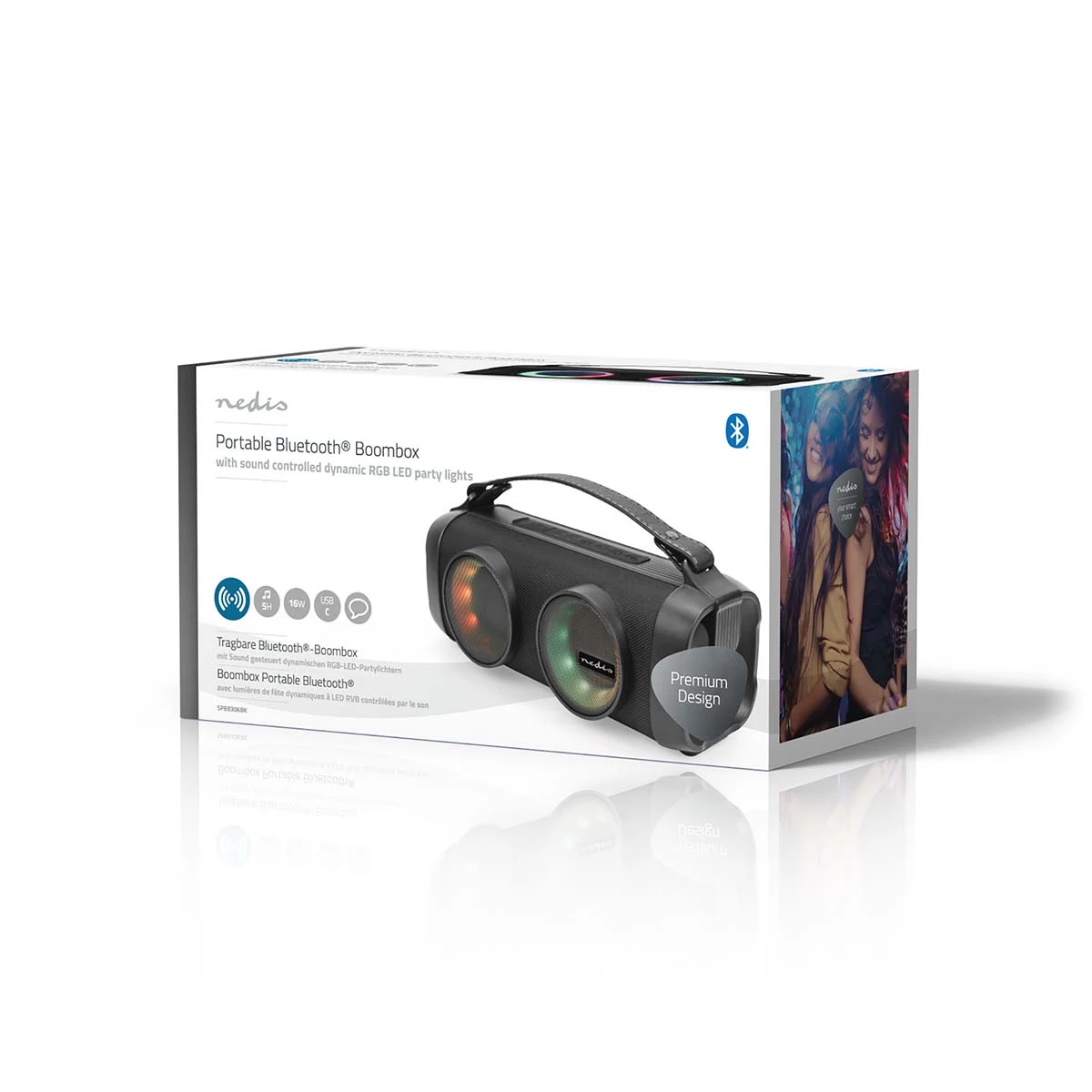 Nedis Bluetooth® Party Boombox Nedis Bluetooth® Party Boombox