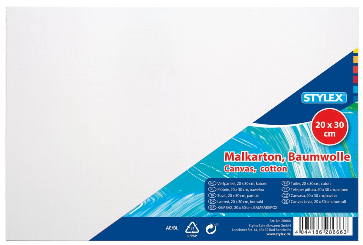Stylex Malkarton, 20 x 30 cm, 3 mm