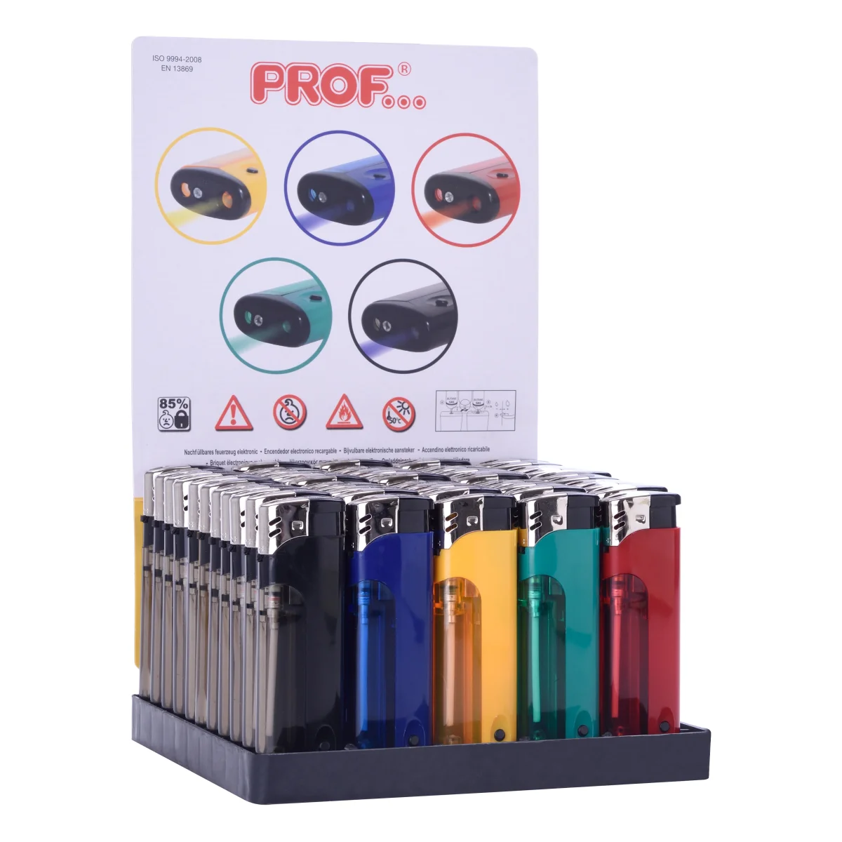 Prof Feuerzeug mit LED-Licht