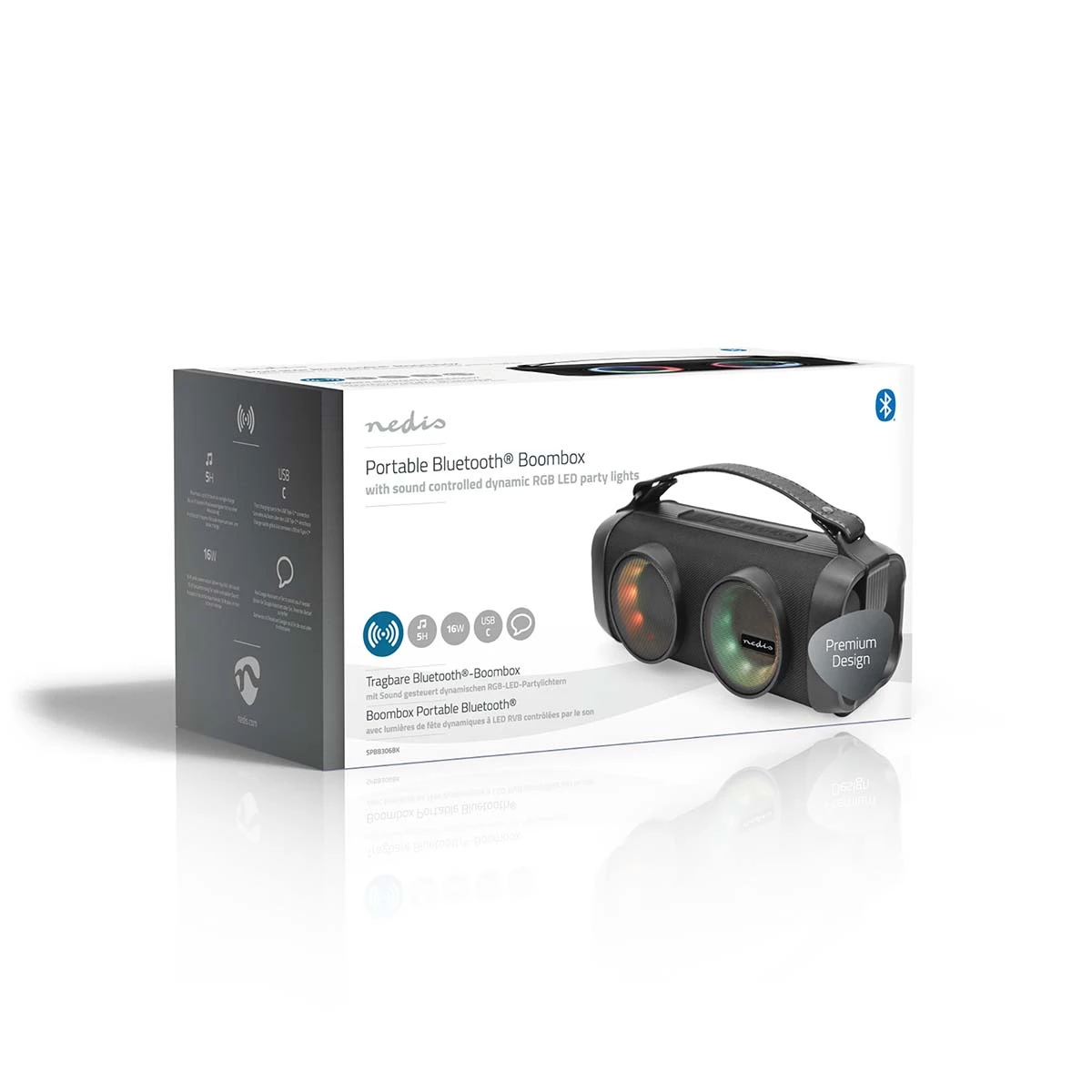 Nedis Bluetooth® Party Boombox Nedis Bluetooth® Party Boombox