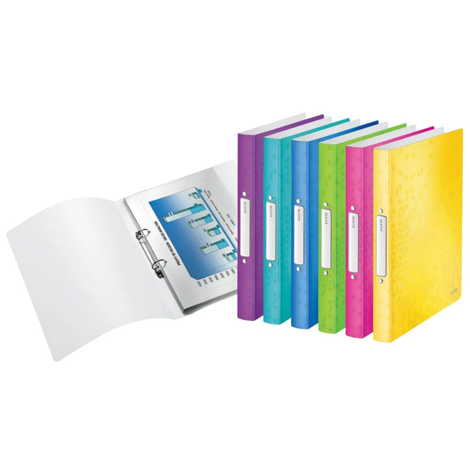 Leitz Ringbuch WOW, A4, PP, 2 Ringe, 25 mm, gelb