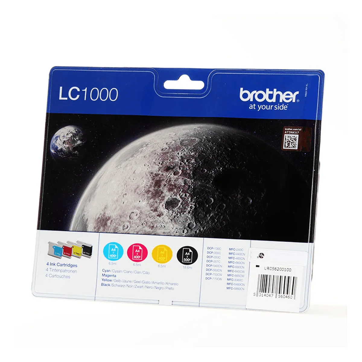 Druckerpatronen MultiPack Brother LC-1000VALBPDR schwarz cyan magenta gelb 38,1 ml