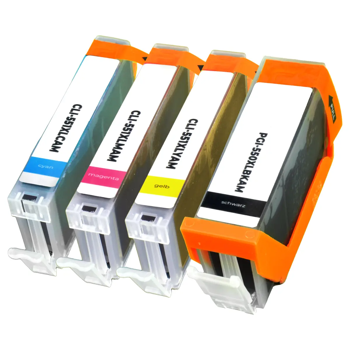 Canon PGI-550 / CLI-551 - alternatives XL Patronen Doppelpack schwarz 20,4 ml | 620 Seiten, foto-schwarz 12,4 ml | 5.000 Seiten - Digital Revolution