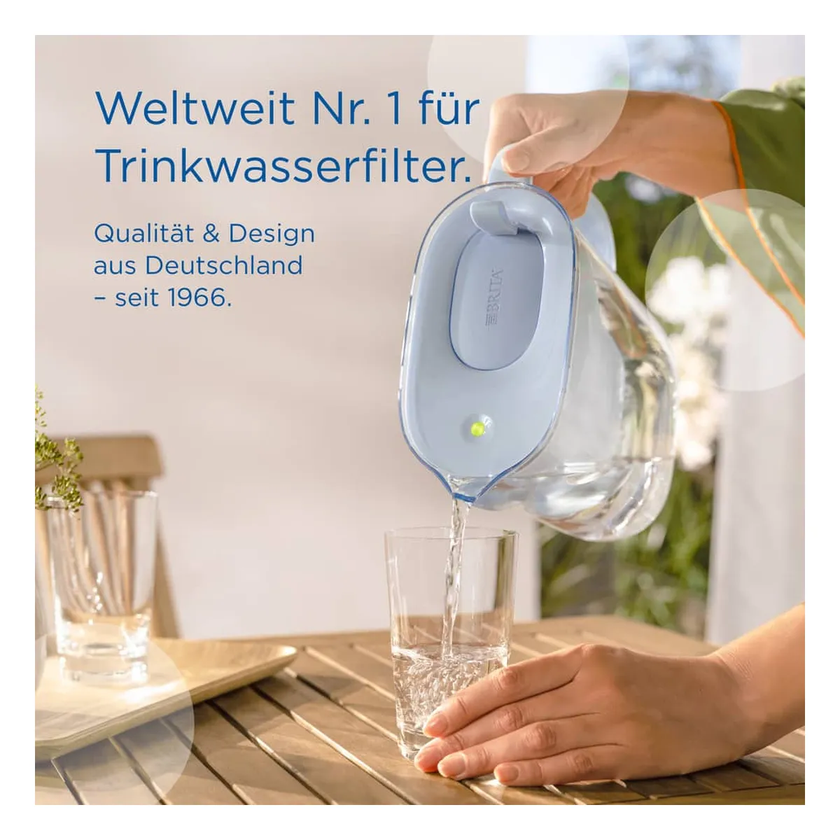BRITA® Wasserfilter-Kanne Style eco - gletscherblau, inkl. MX PRO BRITA® Wasserfilter-Kanne Style eco - gletscherblau, inkl. MX PRO