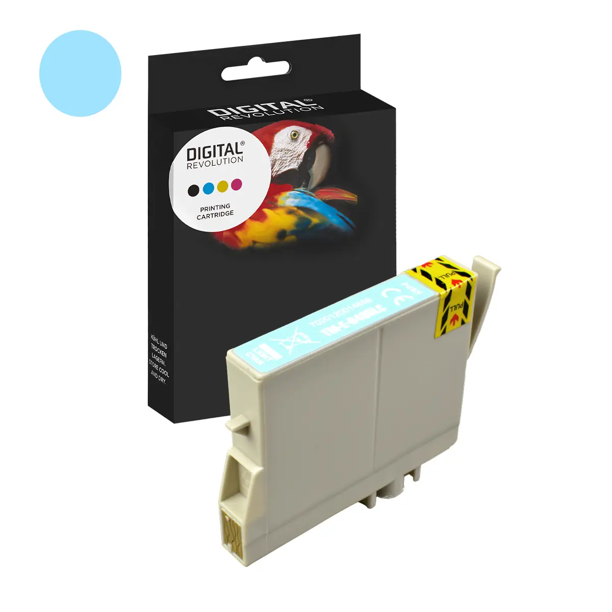 Epson T0485 - alternative Patrone 'foto cyan' 16 ml | 460 Seiten - Digital Revolution