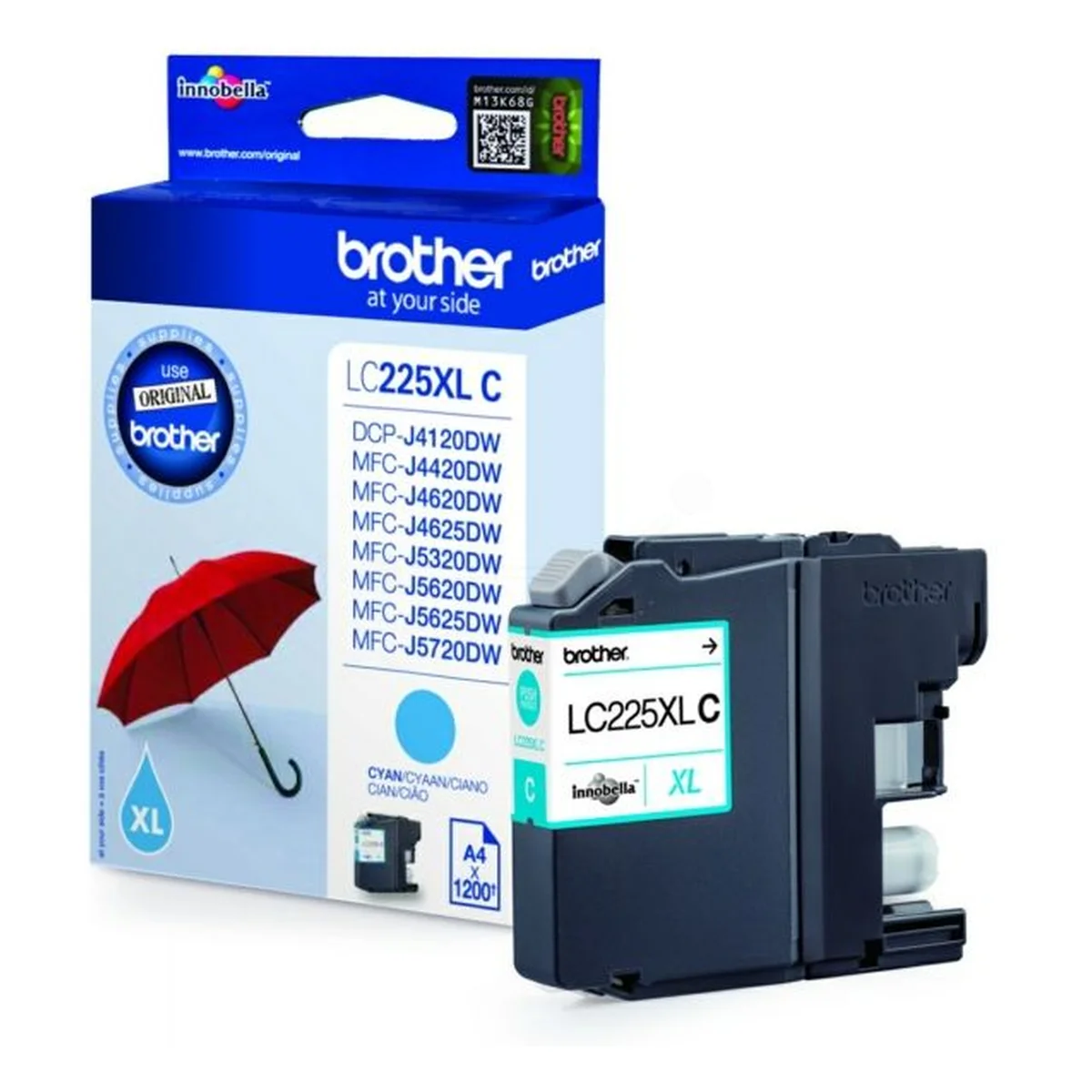 Druckerpatrone Brother LC-225XLC cyan 11,8 ml | 1.200 Seiten