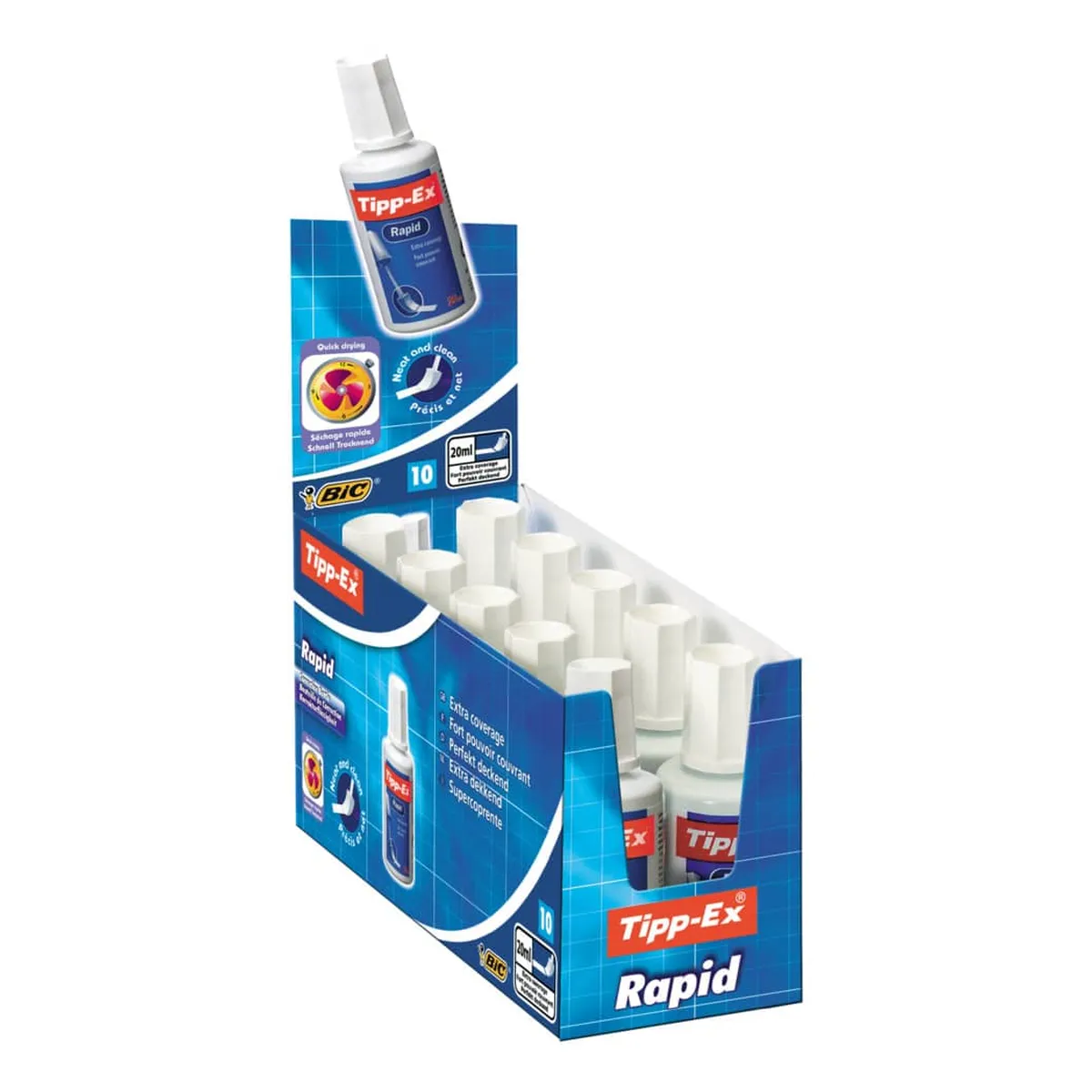 Tipp-Ex Korrekturfluid Rapid - Flasche à 25ml, weiß