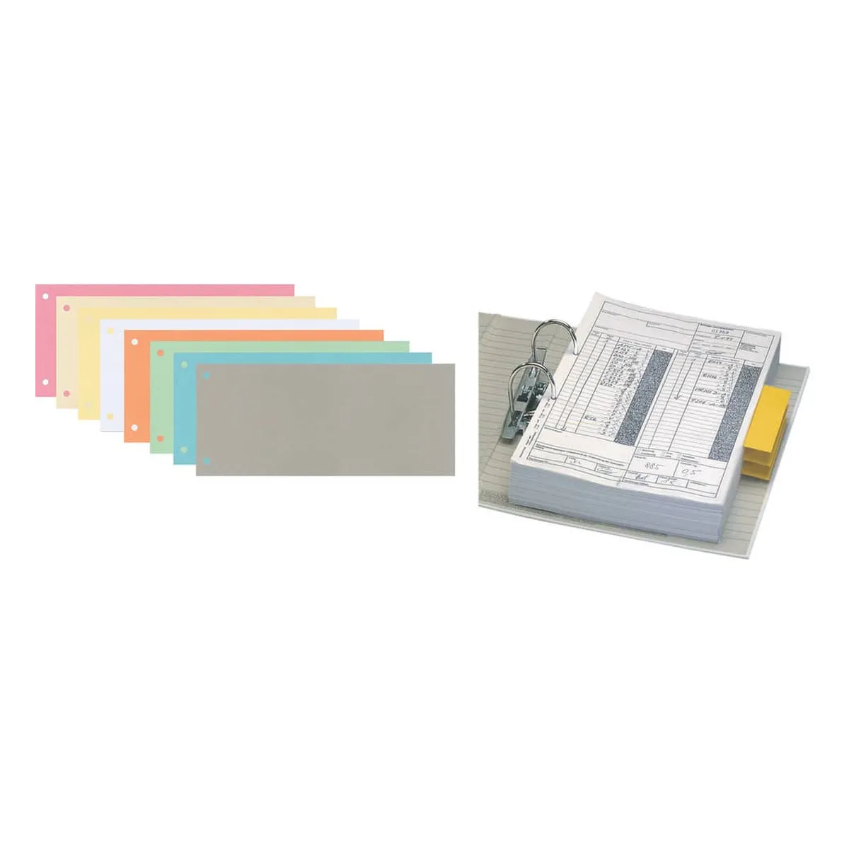 Q-Connect Trennstreifen - 190 g/qm Karton, gelb, 100 Stück