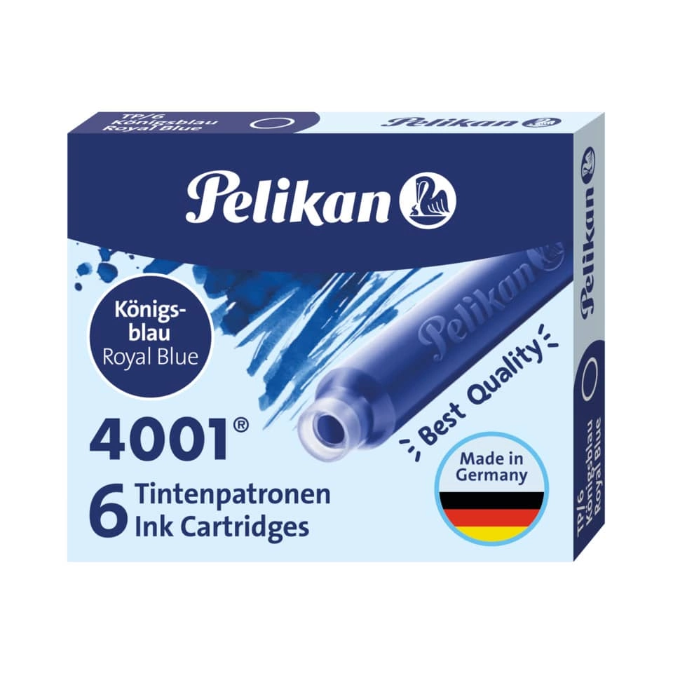 Pelikan Tintenpatrone 4001® TP/6 - königsblau, 6 Patronen