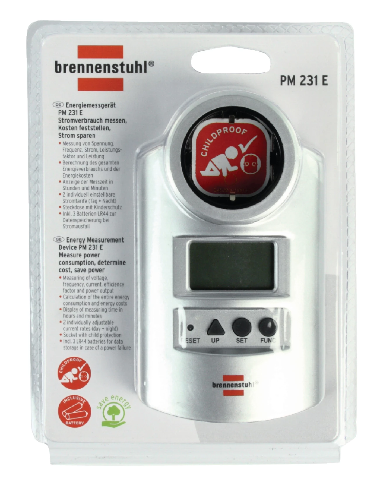 Brennenstuhl Primera-Line Energiemessgerät / Strommessgerät