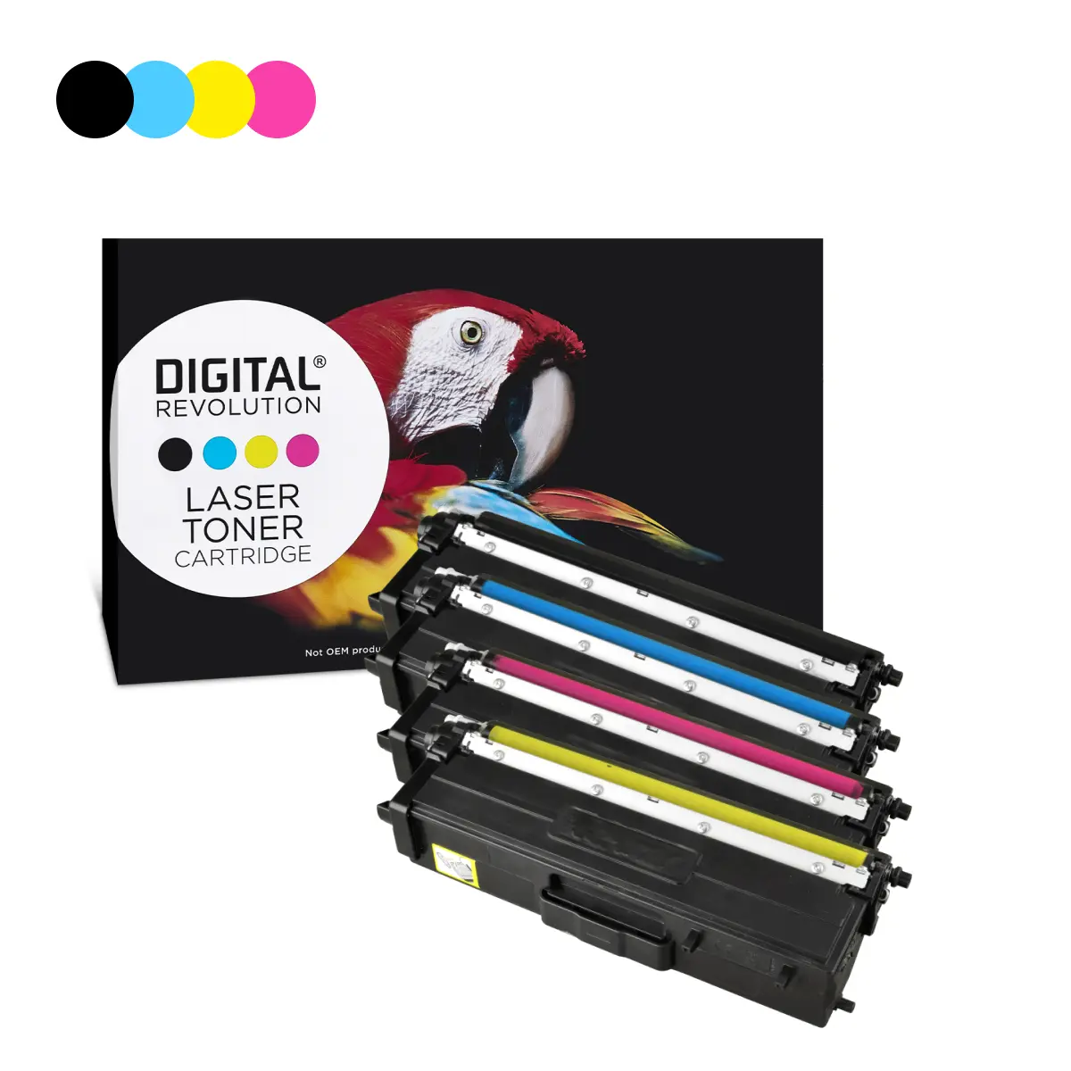 Brother TN-423, TN-421 BK/C/M/Y - alternativer MultiPack Toner 'schwarz cyan magenta gelb' 18.500 Seiten - Digital Revolution