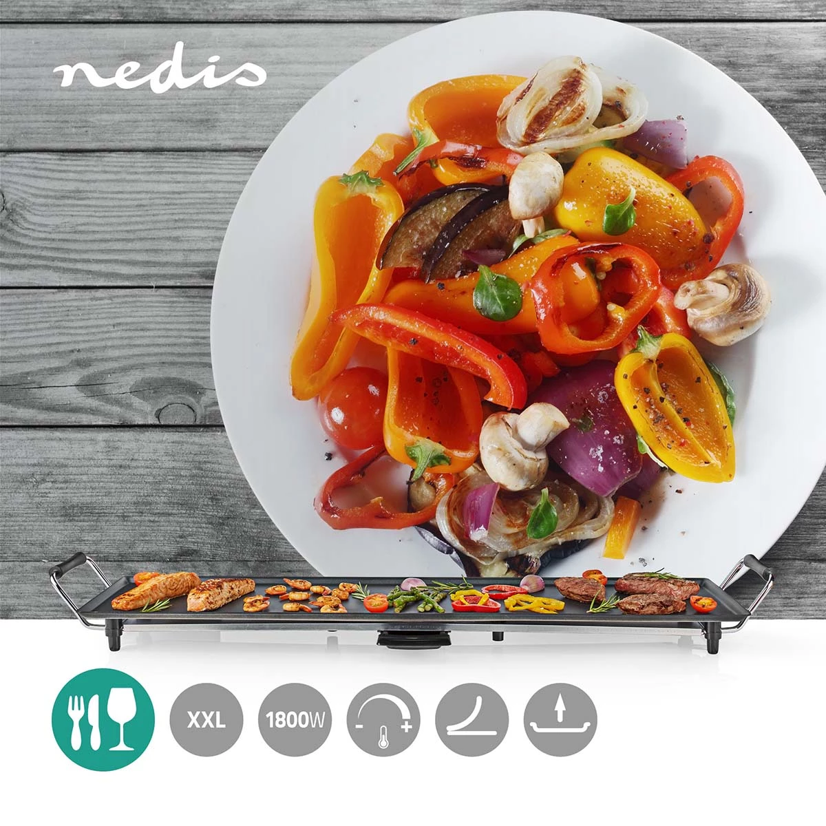Nedis Teppanyaki-Tischgrill