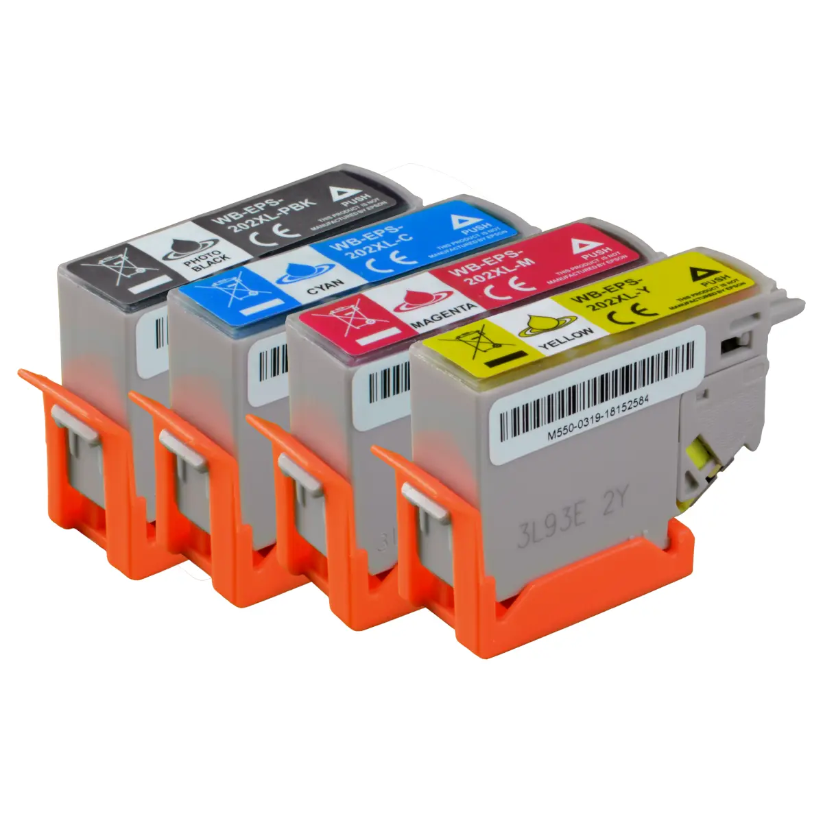 Epson 202 - alternative XL Patronen MultiPack 'foto-schwarz cyan magenta gelb' 4x 12 ml | 2.750 Seiten - Digital Revolution