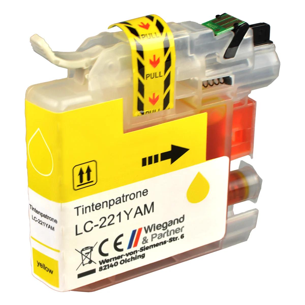 Brother LC-221 Y - alternative Patrone gelb 9 ml | 260 Seiten - Digital Revolution