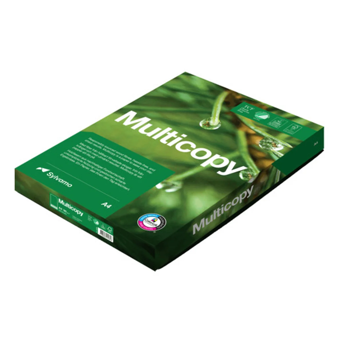 MultiCopy Multifunktionspapier, A4, 90 g/qm, hochweiß, Karton à 5x 500 Blatt