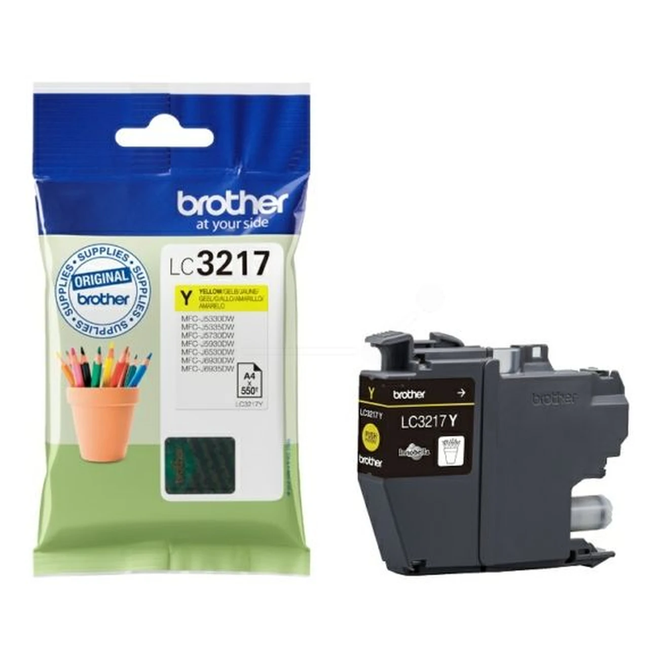 Druckerpatrone Brother LC-3217Y gelb 9 ml | 550 Seiten