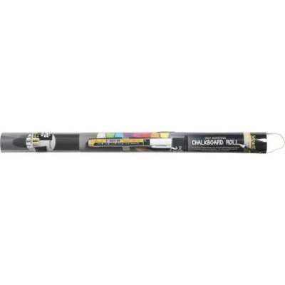 Securit Kreidefolie - 45 x 100 cm, selbstklebend, schwarz, inkl. Stift
