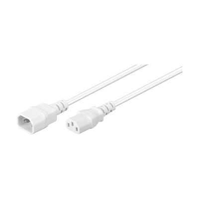 Goobay Kaltgeräte Verlängerung Kabel 3m weiß